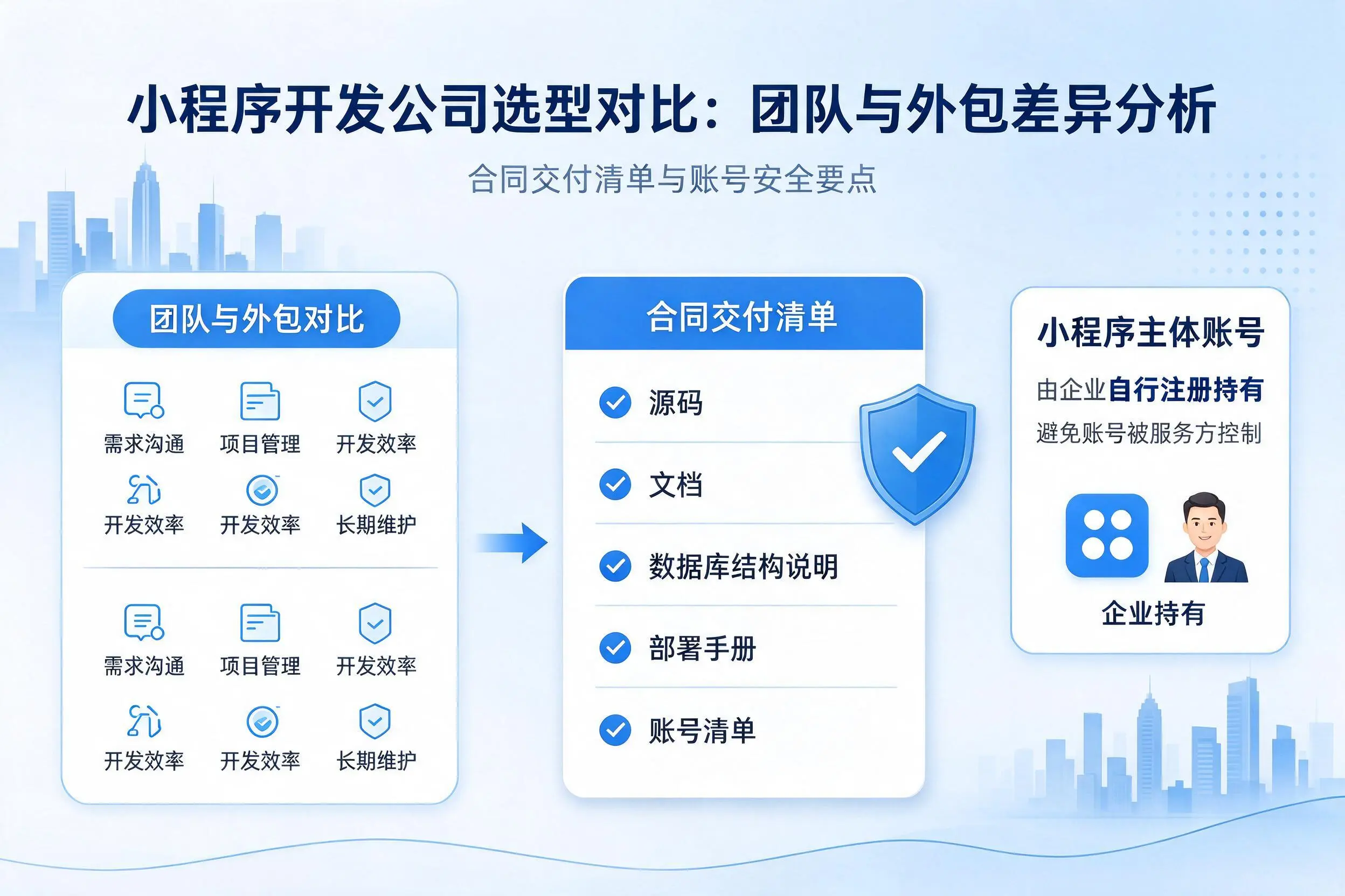琼中小程序开发公司选型对比:团队与外包差异分析