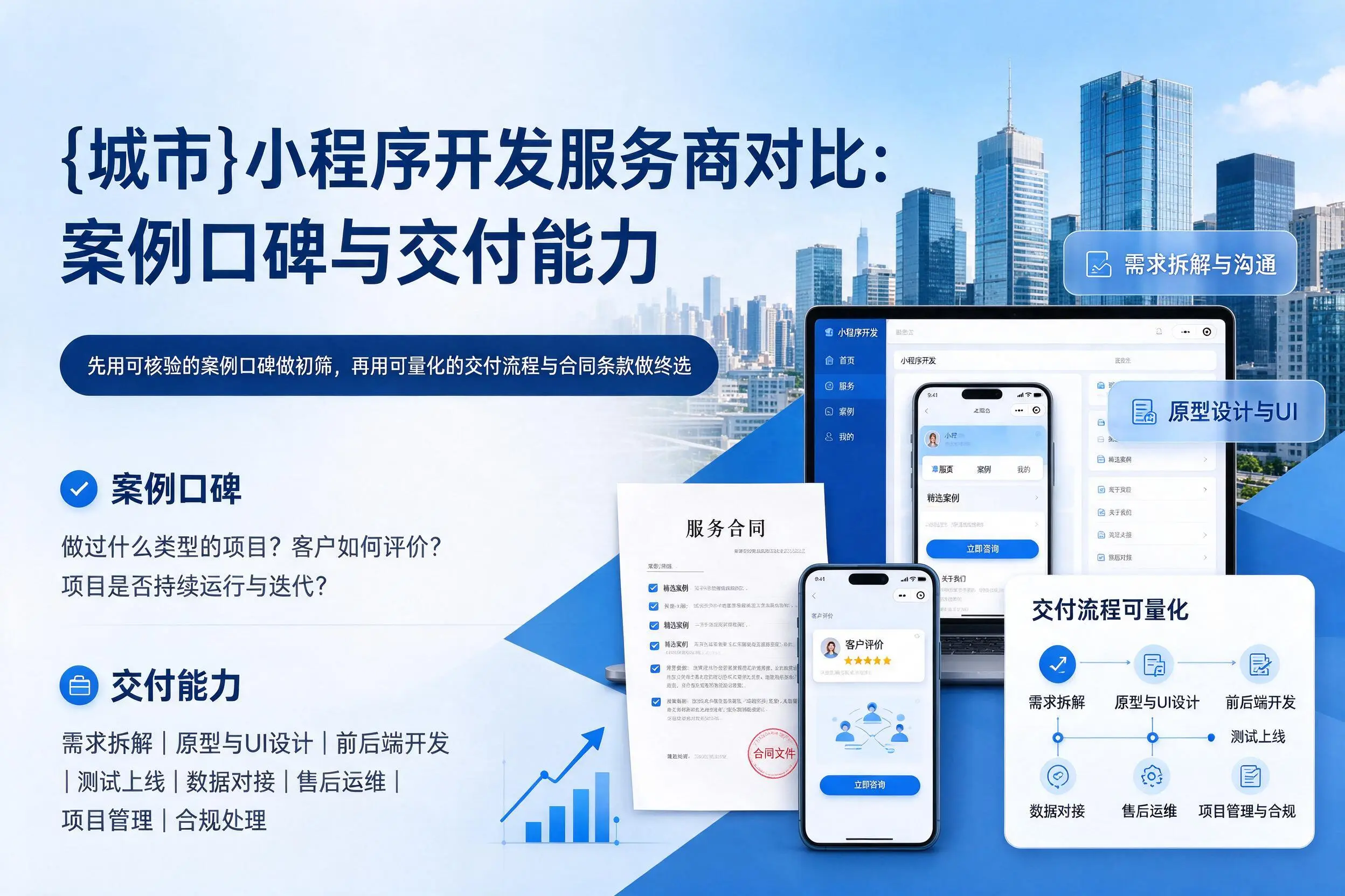 琼中小程序开发服务商对比:案例口碑与交付能力