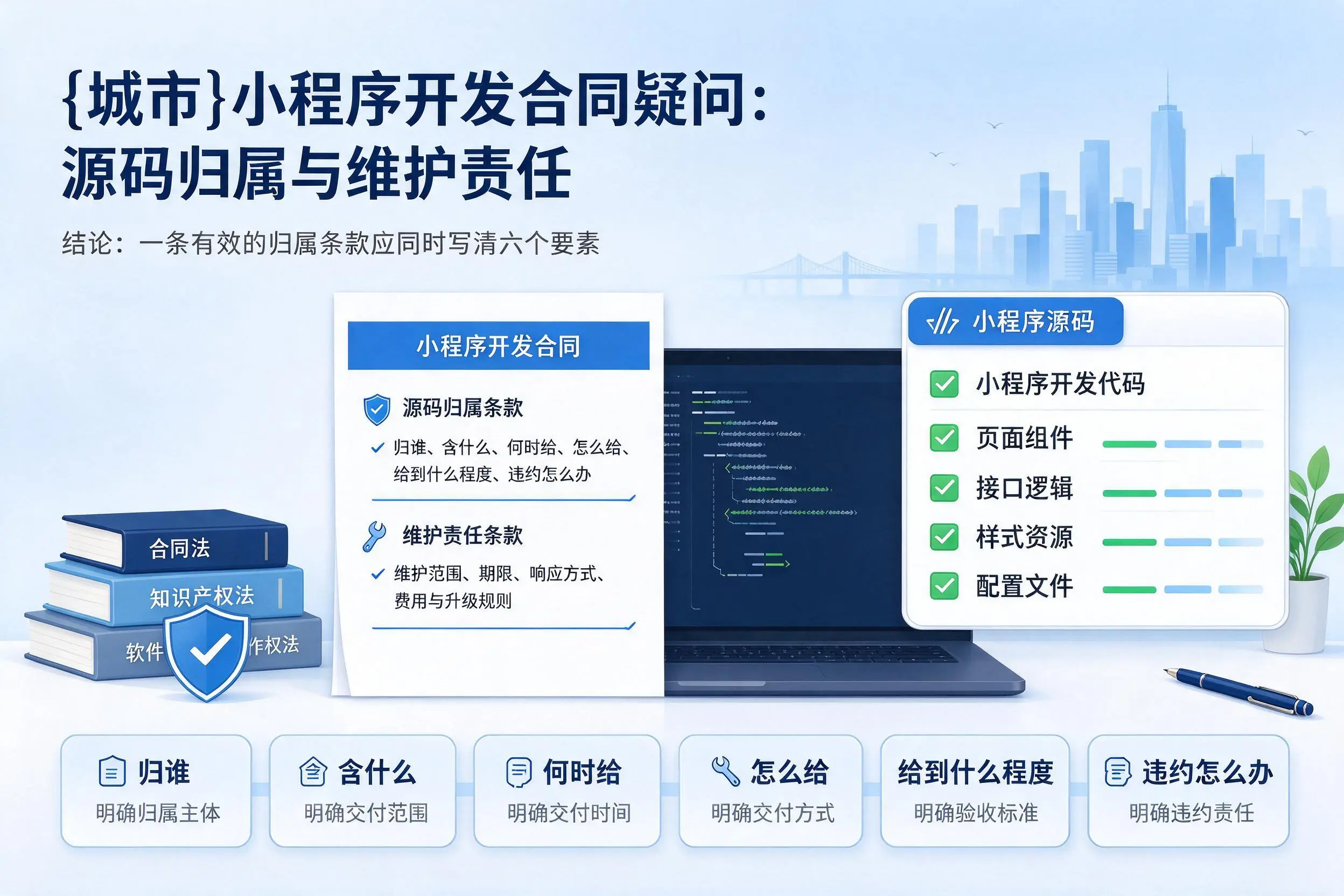 琼中小程序开发合同疑问：源码归属与维护责任
