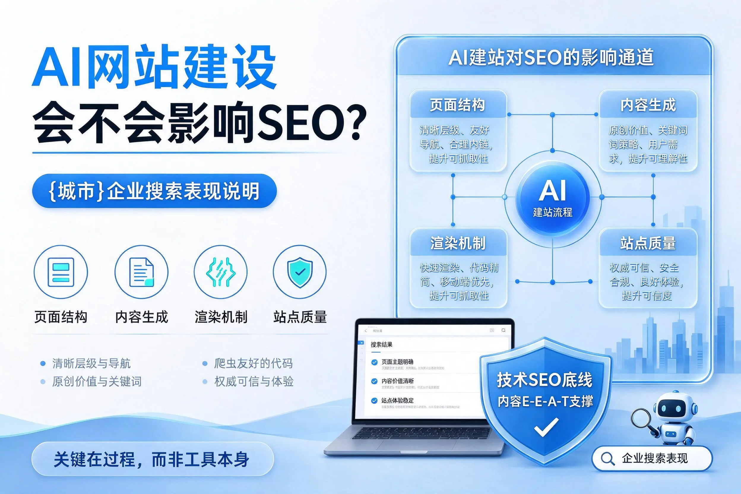 AI网站建设会不会影响SEO?琼中企业搜索表现说明