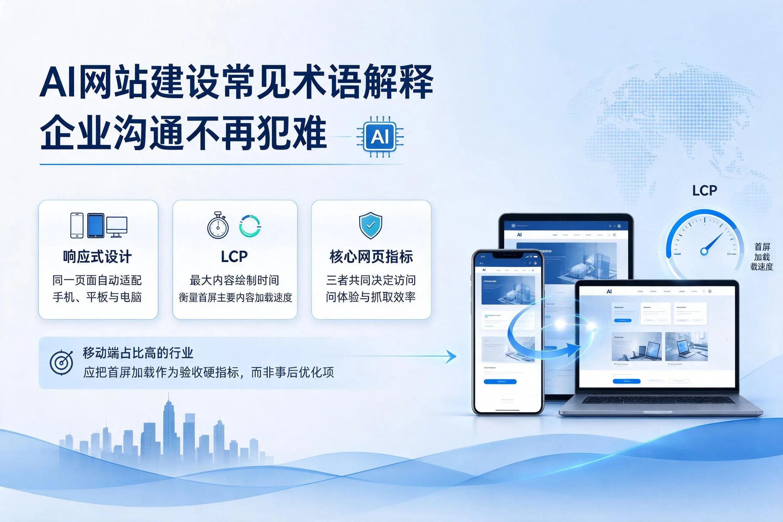 AI网站建设常见术语解释,琼中企业沟通不再犯难