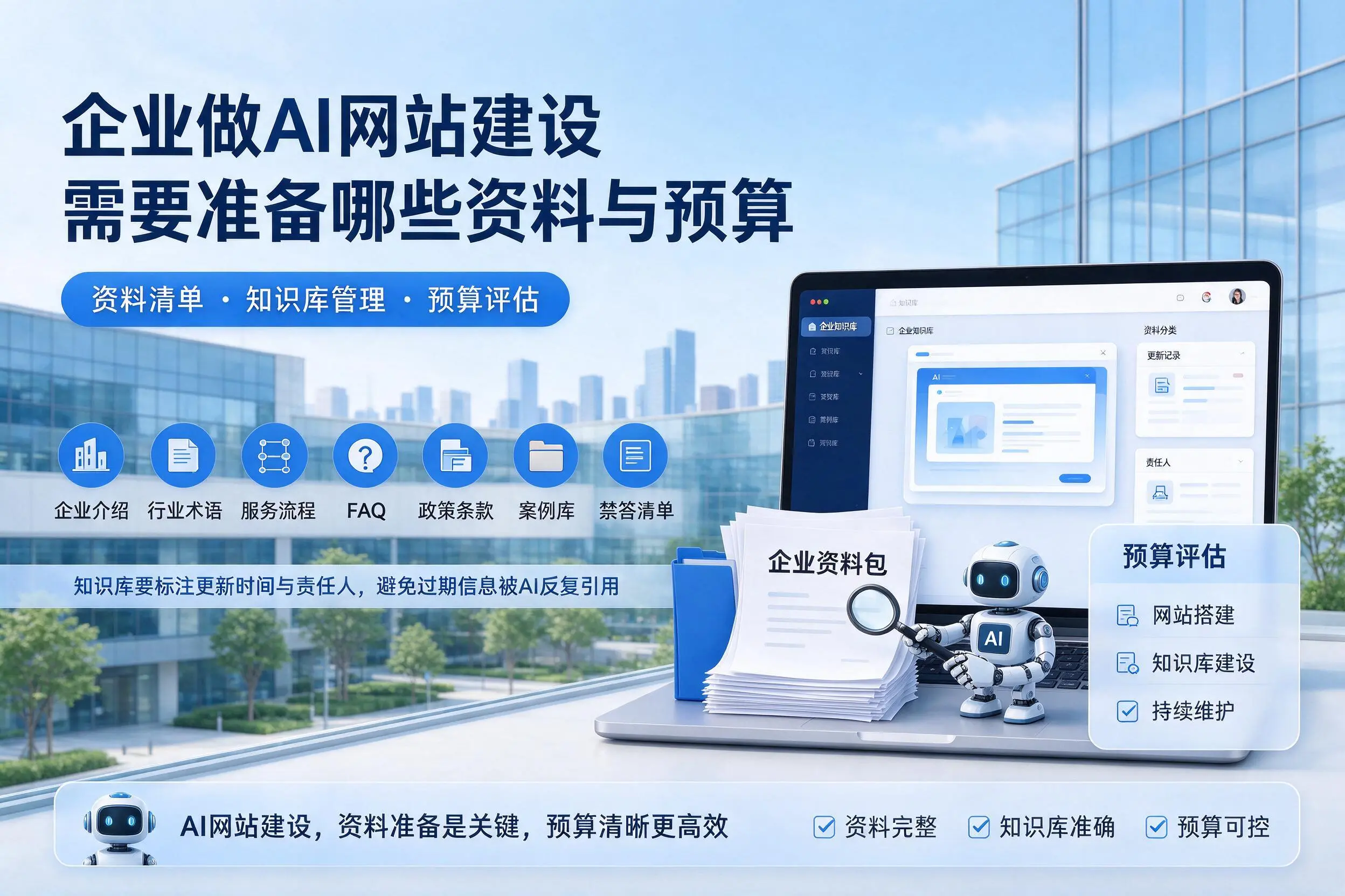 琼中企业做AI网站建设需要准备哪些资料与预算