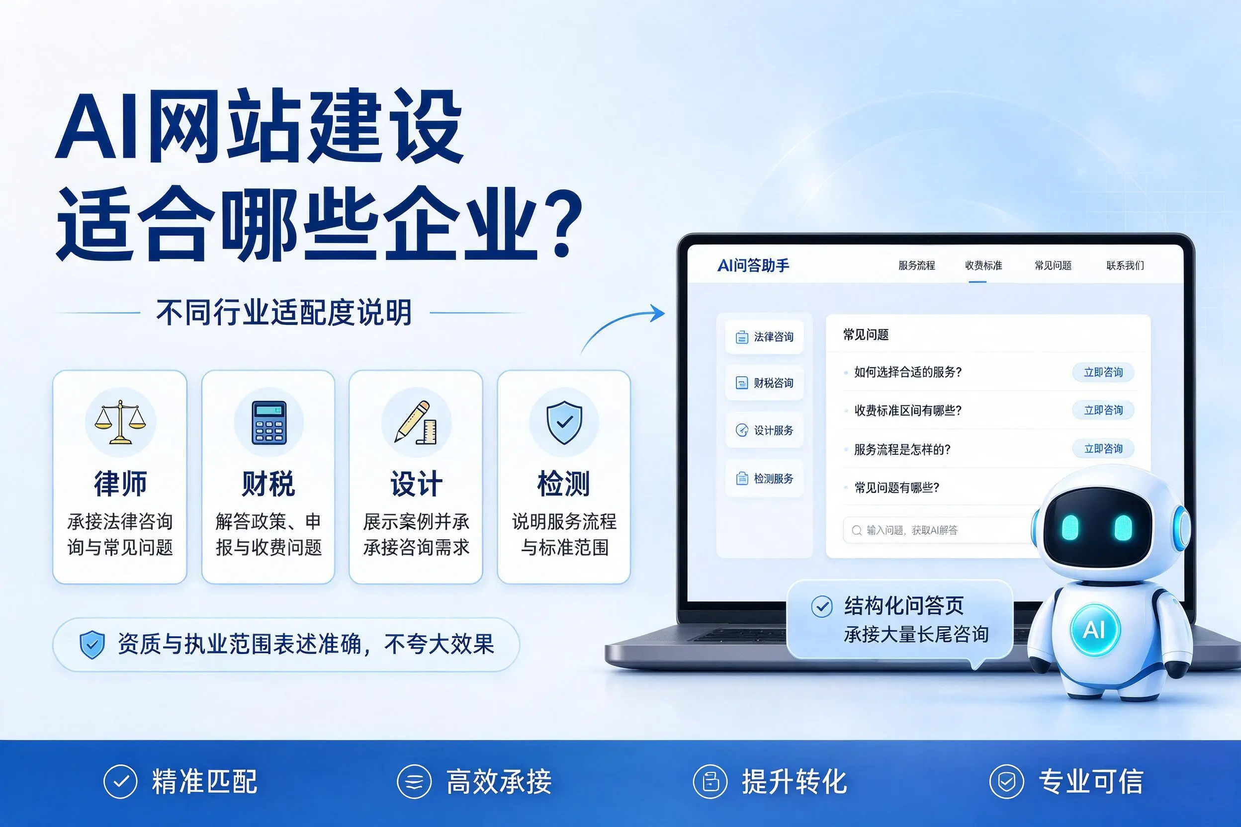 AI网站建设适合哪些企业？琼中不同行业适配度说明